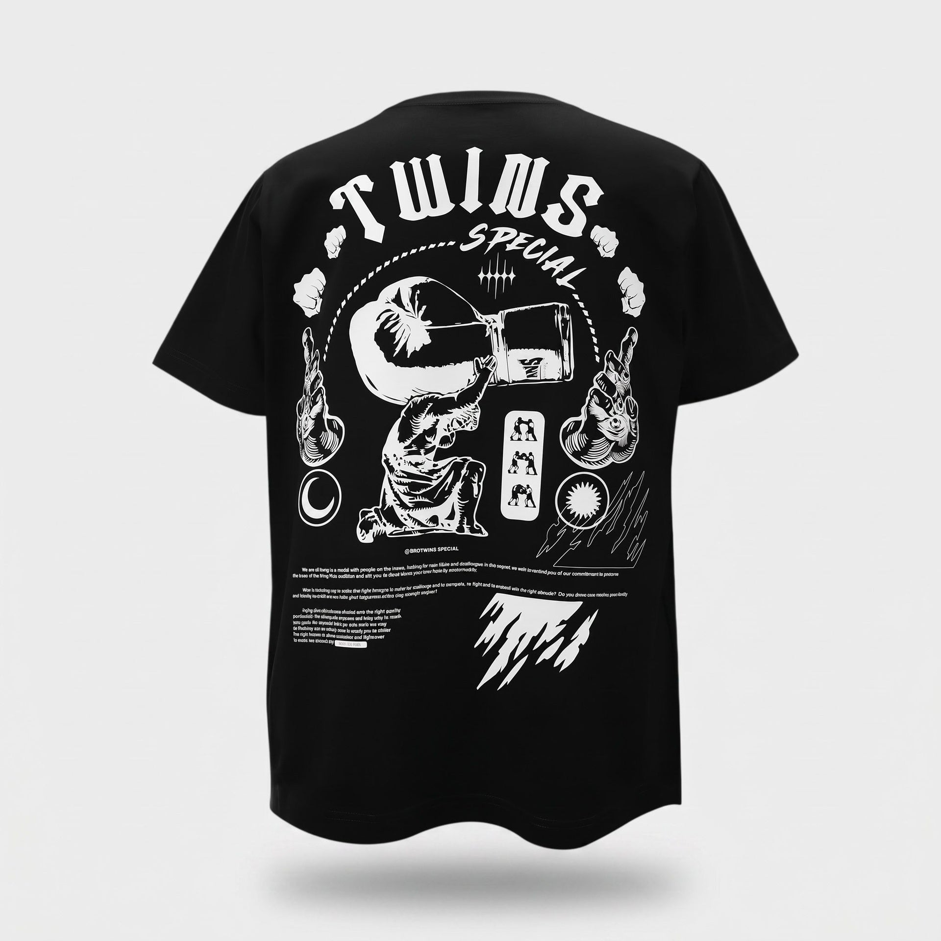 TWINS TEE 02 BLACK
