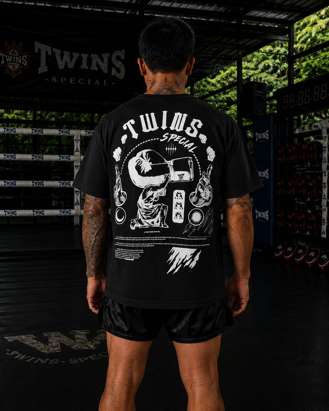 TWINS TEE 02 BLACK
